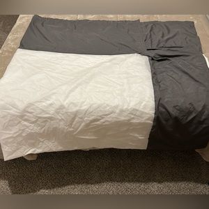 Queen Bed Skirt - charcoal gray